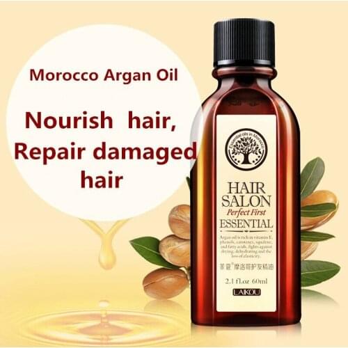 Hair Care Moroccan Pure Argan Oil Hair Essential Oil for Dry Hair Types Multi-functional Hair Care Products for Woman