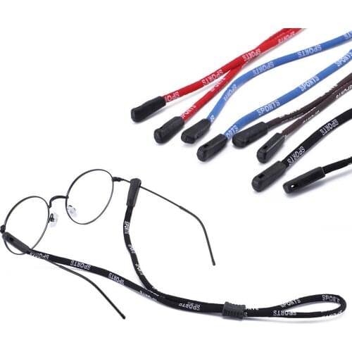 1pc Elastic Eyeglasses Cord adjustable glasses lanyards Glasses Chains Neck string cord retainer strap Head Band Glasses rope