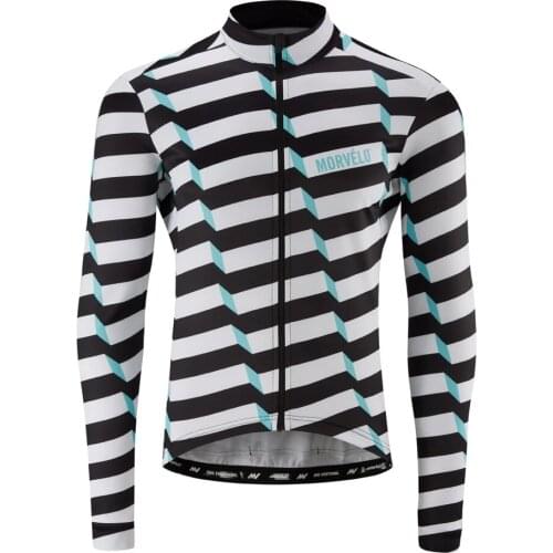 2020 Morvelo 3D Fantasy Thermal fleece Cycling Jerseys Winter Long Sleeve Bicycle Jacket for 5 -12 degrees Celsius Fast delivery