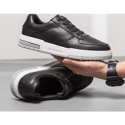 2021 New Men Genuine Leather Shoes Sneakers Breathable Outdoor Walking Sport Shoes For Male Lace-up Casual Shoes Men Footwear