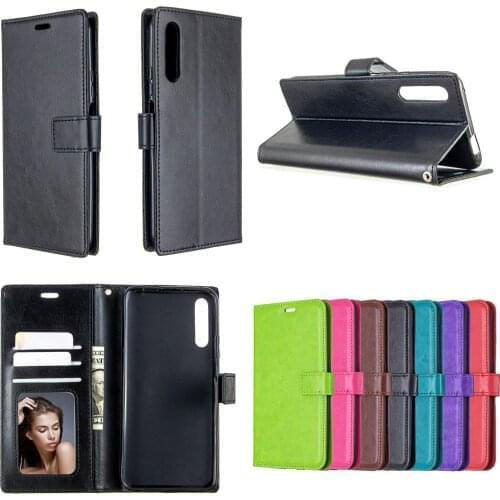 30pcs/lot Crazy Horse Wallet leather Stand PU+TPU Cover Case for Huawei P40 Lite E P40 Pro Nova 6 SE Honor 9X Y9S
