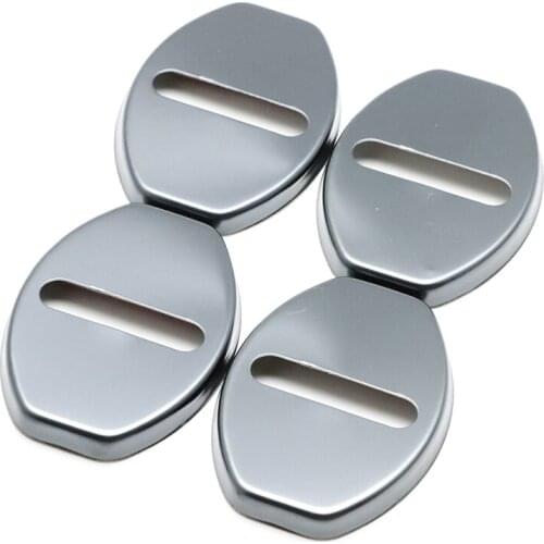 4pcs Anti Rust Car Door Lock Protective Buckle Cover For audi A3 S3 2004-2019 Car Styling Accessories