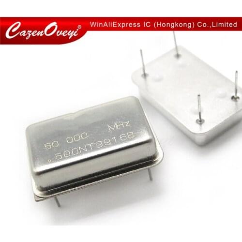 5pcs/lot Rectangular active crystal oscillator 50M 50MHZ 50.000MHZ DIP-4 In Stock