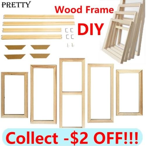 5Pcs Diy Custom Poster Wood Frame Canvas Painting Wall Art Large Size Photo Framed Living Room Home Decor Pictures Frames