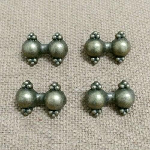 New 50PCS 18X13MM Antique Brass Dog Bone Rivet Punk Spike Bone Studs Spikes Shoes Belt Bag Bracelets Accessories Leather Craft