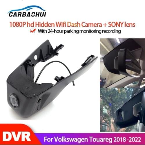 Car DVR Wifi Video Recorder Dash Cam Camera For Volkswagen Touareg 2018 2019 2020 2021 high quality Night vision full hd CCD