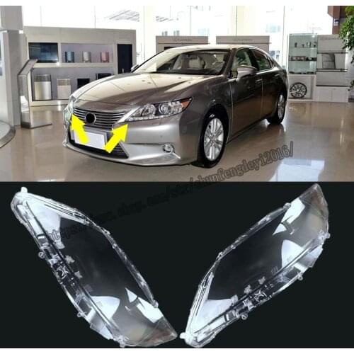 For Lexus ES250 2013-2014 2pcs Left and Right Front Kit Cover Lens Headlights high quality Car modification