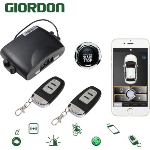 Mobile phone control car PKE a key to start the anti-theft system, mobile phone remote start remote control tail box function