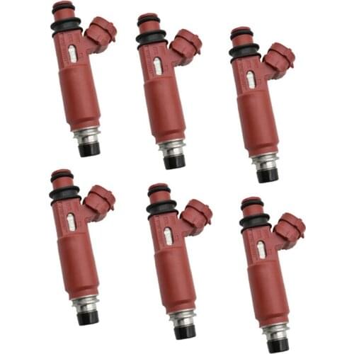 6Pc Fuel Injector Nozzle for 2001 2002 Mitsubishi Montero 3.5L V6 Part Number: MD357267 195500-3970 1955003970