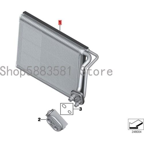 CAR evaporator bm wF20 116D F20 116I F20 118D Water tank radiator condenser evaporator air-conditioning condenser radiator