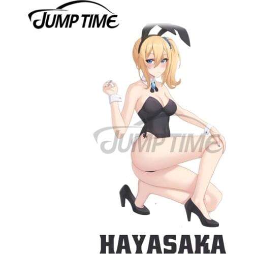 JumpTime 13 x 6.5cm Hayasaka Ai Bunny Suit KaguyaSama Love Is War Funny Car Stickers Occlusion Scratch Decal VAN RV Decoration