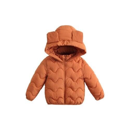 Winter Jacket for Boy Baby Girls Cotton Warm Parkas Kids Hooded Coat Solid Candy Color Winter Clothes Children Autumn Outerwear