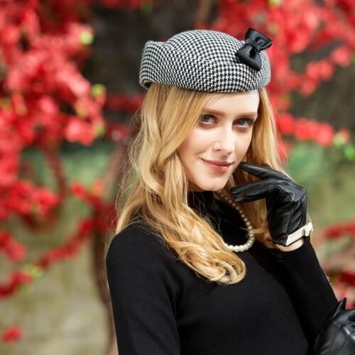 New Arrival Fashion Hat Girl Winter Fashion Wool Cap Students New Sweet British Retro Hat Adult Party Hat B-7811