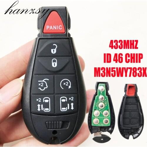 Complete 433Mhz Remote key For Chrysler 300C Voyager 2008 2009 2010 /Jeep Cherokee /Dodge Caliber Journey PCF7941 Chip Smart key