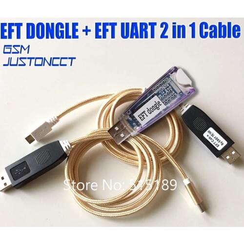 EASY FIRMWARE TEMA / EFT DONGLE and Dongle Serial 2 IN 1 cable for protected software for unlockin and repairing smart phones