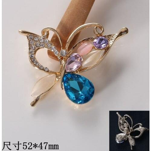 Factory direct water drop flower jewelry accessories butterfly diy metal jewelry material
