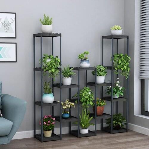 Flower shelf multi-storey indoor special balcony terrace flower stand multi-pot rack plastic window frame rack