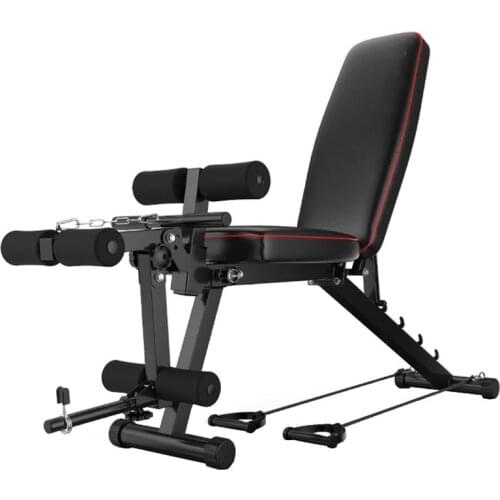 Gym Fitness Foldable Muscle Press Machine Supine Bench Dumbbell Board Sit-ups Rack Weight Lift Training Body Building Equipment