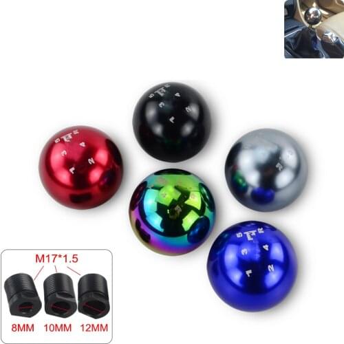 5/6 Speed Universal Auto Manual Gear Shift Knob Ball Shifter Lever Handle Spherical Round 50MM For Honda/TOYOTA/MAZDA