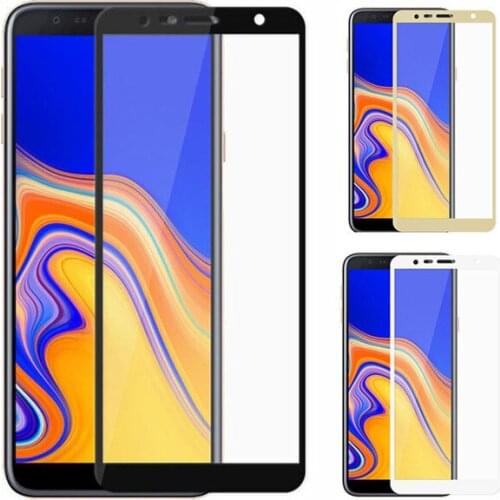 Full Glue Full Cover Tempered Glass For Samsung Galaxy J4 Plus Screen Protector protective film For J4Plus J415F SM-J415F glass