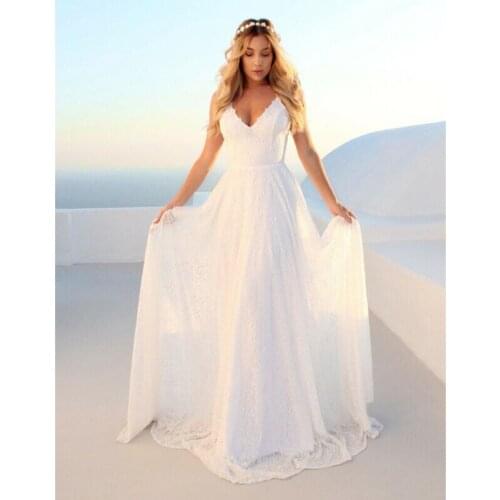 2020 HOT White Long Party Dress Wedding Amazing Sexy Beading Floor Length Women Lace Formal Wedding Bridesmaid Long Party Dress