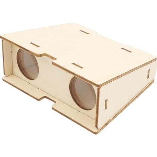 1 Set Interest Cultivation Science Telescope Toy DIY Funny Hands-on Ability Improvement Wooden Craft Telescope Toy for Children