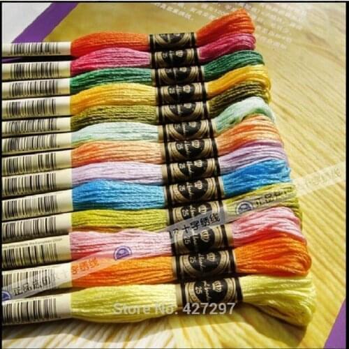 120 Pieces 100% Cotton You Can Choose Your Own Colors Royal Embroidery Cross Stitch Floss Thread