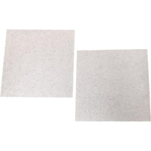 2 Pcs 5.1"x 5.1" Microwave Oven Mica Sheets Repairing Accessory Plates Sheets A0NC
