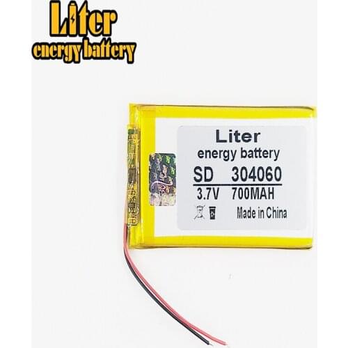 3.7V,700mAH,304060 Polymer lithium ion / Li-ion battery for TOY,POWER BANK,GPS,mp3,mp4,cell phone,speaker