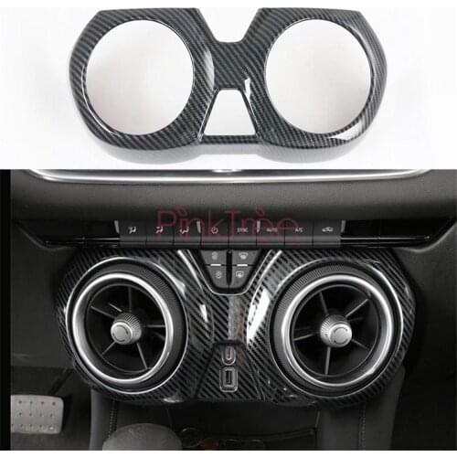 ABS Chrome Center Air Outlet Cover Frame Car Accessories For Chevrolet Blazer 2019 2020
