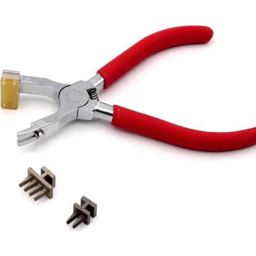 Free Shipping Leather Craft Punch Tool Handheld Silent Pliers Diamond Rhombus Sewing Suture Chisel 2/4 mm Teeth DIY Set