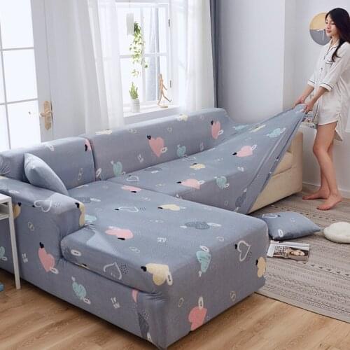 Home Printing Sofa Cover For Living Room All-inclusive Universal Couch Cover Simple Stretch Sofa Slipcovers Non-slip Protector