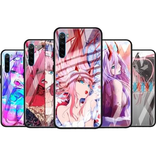 Darling In The FranXX Anime for Xiaomi Redmi K40 K30 K20 Pro Plus 9C 9A 9 8A 7 Luxury Shell Tempered Glass Phone Case Cover