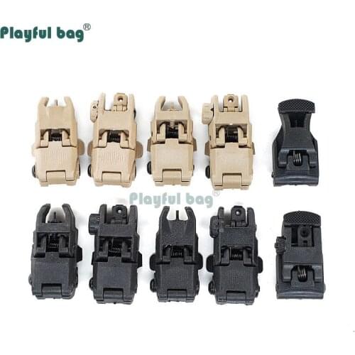 Playful bag CS nylon folding sight front and rear aiming 71L sight Decorative CS accessory DIY toys equipment AQA48