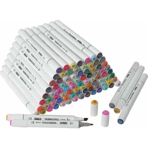 TOUCHNEW Markers 30/40/60/80/168 Color Alcohol Sketch marker Manga Animation Drawing Brush Pens School Color Pen Art Supplies