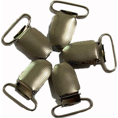 Metal Suspender Pacifier Clips Holders Round Dot Hole Face Clasp Suspender Garment Accessories Round Square Plastic Insert 30pcs