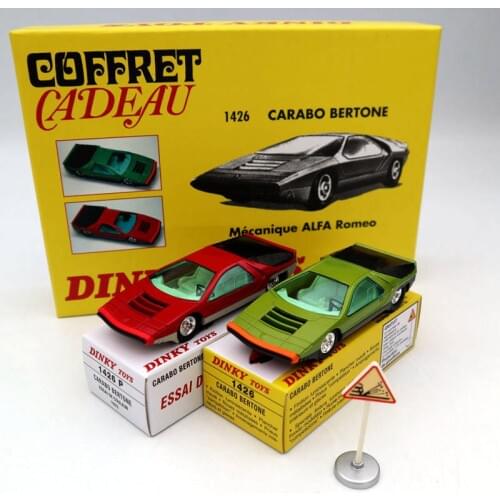 Atlas Dinky Toys SET 1426 1426P Carabo Bertone Mecanique Alfa Romeo Diecast Car