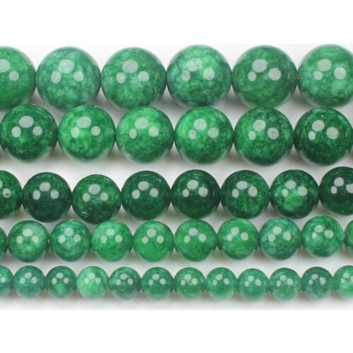 Natural Dry Green /Blackish Green Jades ,Em-erald 6-14mm Round Beads 15inch ,Wholesale For DIY Jewellery Free Shipping