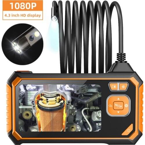 4.3inch Dual Lens 2MP 1080P Wireless WIFI Endoscope Inspection Borescope Double Camera Otoscope Microscope