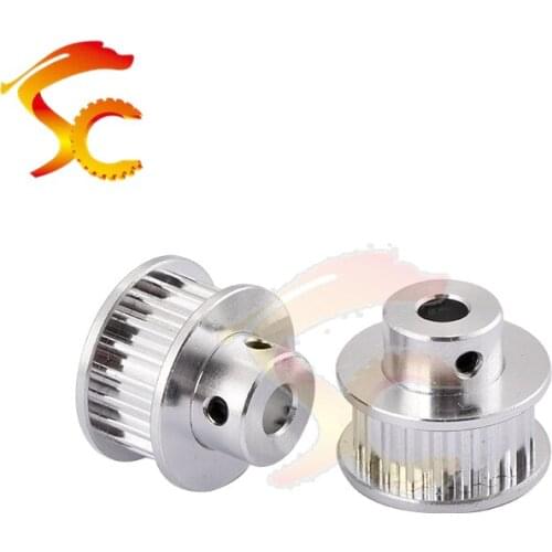 High Quality 5pcs/lot 20-GT3-6 timing belt pulley 5mm bore 20 teeth 6mm belt width aluminum Free shipping(GT3 20teeth)