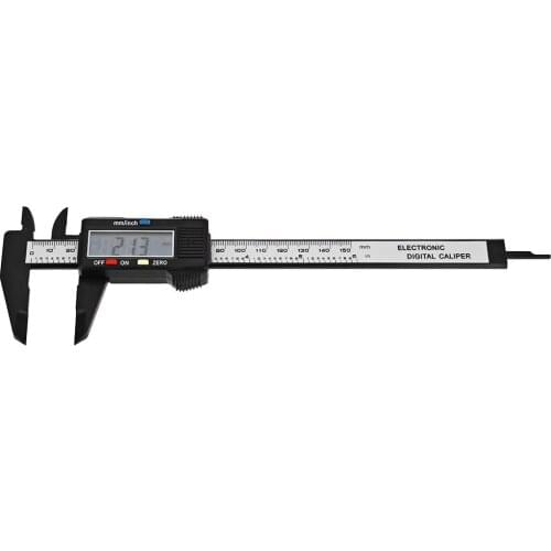1 pcs Vernier Caliper 0-150mm 6 inch Measuring Tool Plastic/Stainless Steel LCD Digital Electronic Carbon Fiber Ruler
