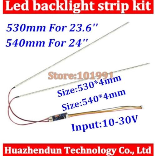 15pcs 23.6" 530mm 15pcs 540mm 24" Adjustable brightness led backlight strip kit,Update inch LCD ccfl panel to LED backlight