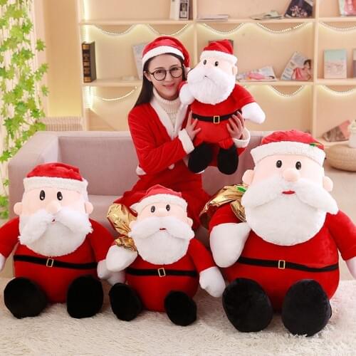 1Pc Cute Santa Claus Doll Christmas Plush Toy Festival Decoration Ragdoll Merry Christmas Xmas Party Christmas Gift for Girls