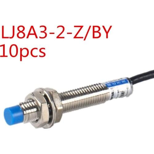 10pcs LJ8A3-2-Z/BY PNP NO Normal Open 2mm Proximity Switch DC 6~36V Inductive Proximity Sensor Switch High Quality