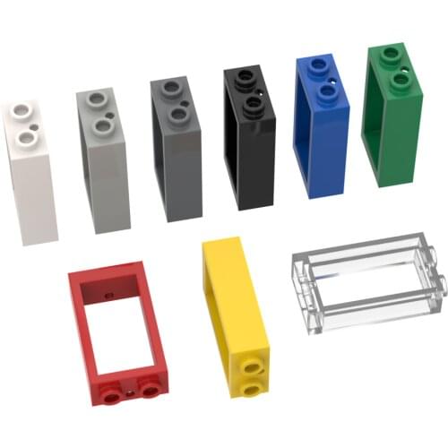 10PCS Building Blocks 60593 1x2x3 Window Frame High-Tech Bricks Assembles Particles DIY Assembly Parts Toys For Children Gifts