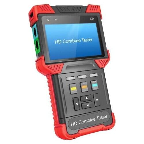 4 Inch HD CCTV tester monitor IP TVI AHD CVBS camera tester 1080P ONVIF RJ45 TDR POE 12V output