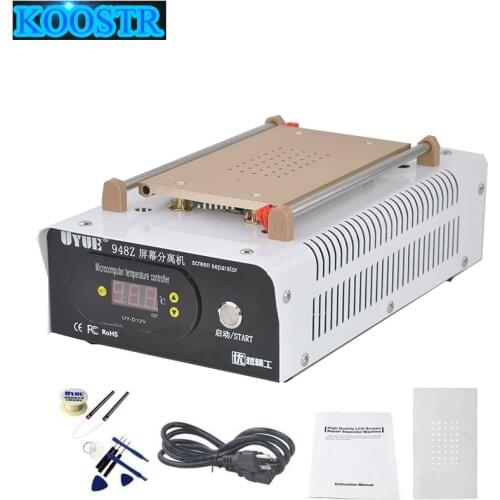 7-inch 110/220V Separator Machine Built-in Pump Vacuum Metal Body Vacuum For 8 inch Glass/Touch Screen/LCD Separator Uyue 948z