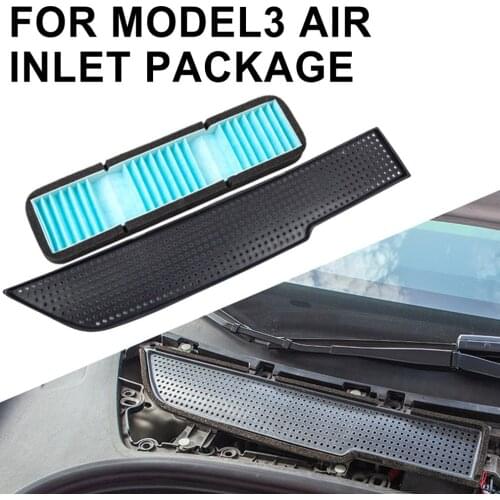 A / C Vent Cover For Tesla Model 3 2021 Engine Room Protective Cover Isolation Network Filter External Fiter Element