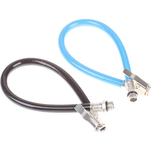 Car Air Rubber Hose Copper Lock Clip Chuck Tire Inflator Self-locking Chuck Air Compressor Tyre Hose For Car Motorcycle Bicycle
