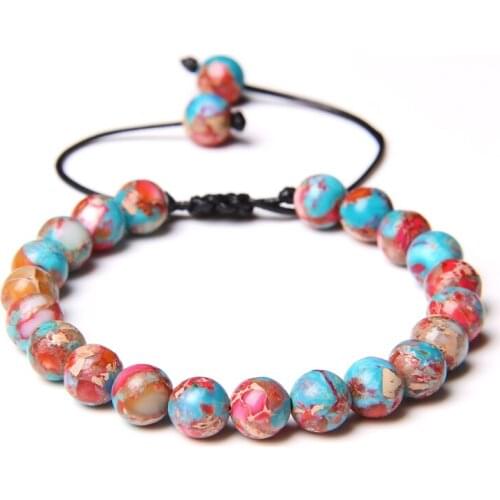 White Jades Braided Rope Length Adjustable Bracelets For Women Cloisonne Stone Beads Bracelet Male Female Creative Jewelry Gift